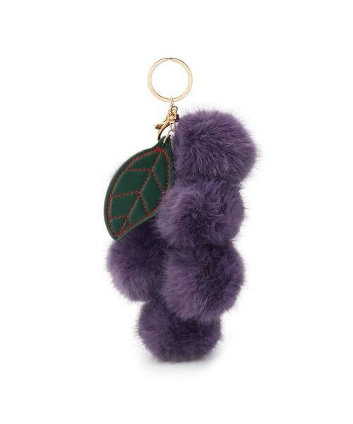 SHOO・LA・RUE / シューラルー キーホルダー・ストラップ | フェイクファーブドウチャーム | 詳細1