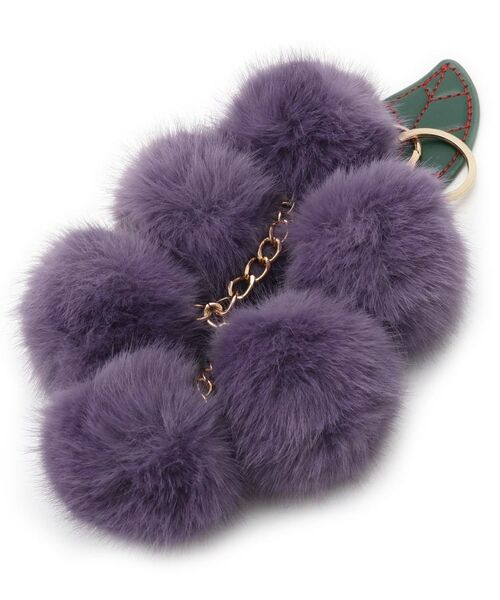 SHOO・LA・RUE / シューラルー キーホルダー・ストラップ | フェイクファーブドウチャーム | 詳細5