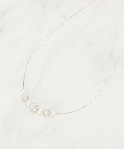 SHOO・LA・RUE / シューラルー ネックレス・ペンダント・チョーカー | 【セレモニー】ポイントパヴェショートネックレス | 詳細1