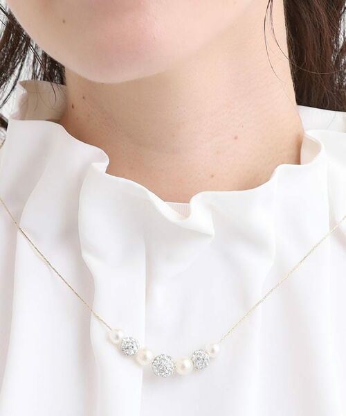SHOO・LA・RUE / シューラルー ネックレス・ペンダント・チョーカー | 【セレモニー】きらびやかに ポイントパヴェ ショートネックレス | 詳細6