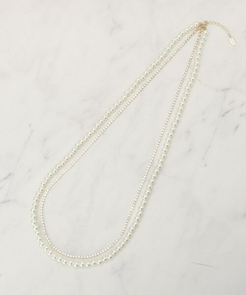 SHOO・LA・RUE / シューラルー ネックレス・ペンダント・チョーカー | 【セレモニー】2連ダイヤレーンロングネックレス | 詳細1