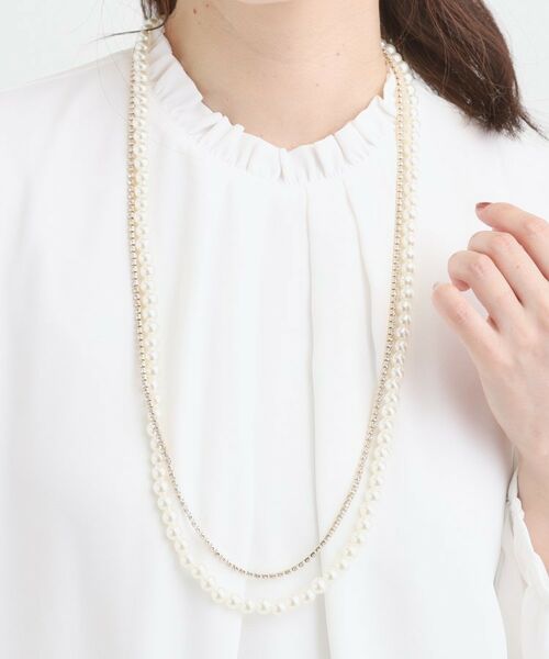SHOO・LA・RUE / シューラルー ネックレス・ペンダント・チョーカー | 【セレモニー】2連ダイヤレーンロングネックレス | 詳細6