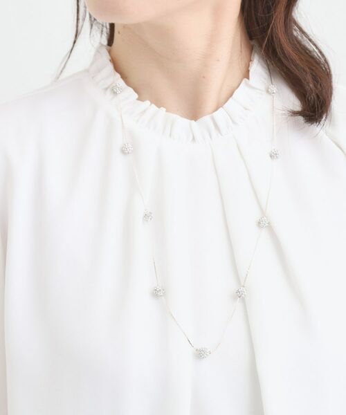 SHOO・LA・RUE / シューラルー ネックレス・ペンダント・チョーカー | 【セレモニー】とばしパヴェネックレス | 詳細4