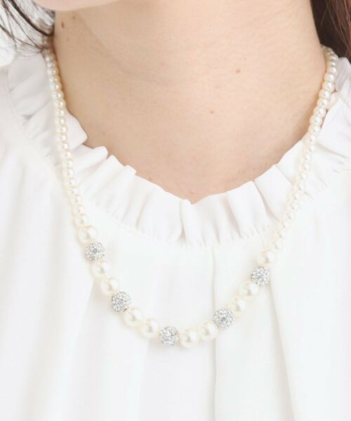 SHOO・LA・RUE / シューラルー ネックレス・ペンダント・チョーカー | 【セレモニー】パヴェ＆パール調ショートネックレス | 詳細4