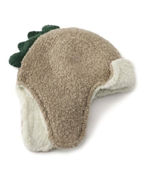 SHOO・LA・RUE / シューラルー ニットキャップ | 恐竜なりきり耳あて付きニット帽子 | 詳細2