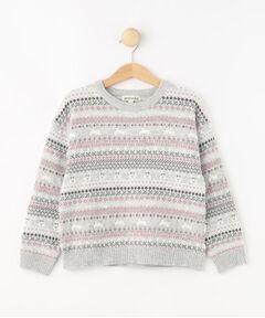 SHOO・LA・RUE / シューラルー ニット・セーター | 【旭山動物園応援商品】ノルディック柄 モールニット