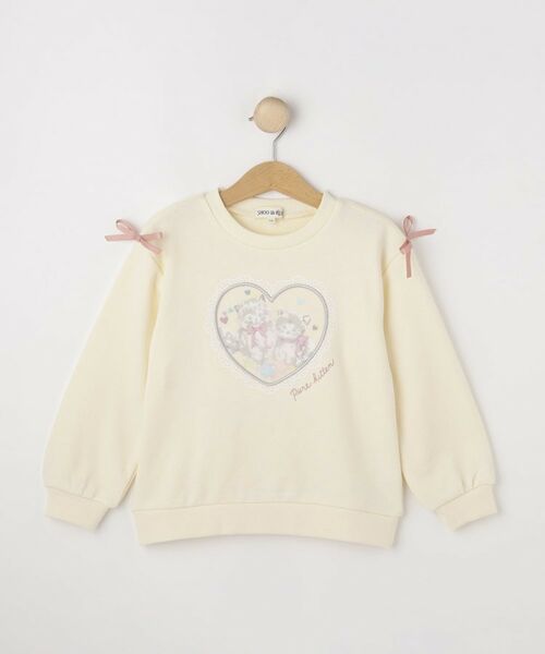 SHOO・LA・RUE / シューラルー スウェット | 【100-150cm】オーガンジーモチーフスウェット | 詳細1