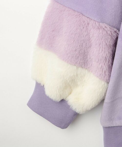 SHOO・LA・RUE / シューラルー カットソー | 【130-150cm】袖フェイクファープルオーバー | 詳細4