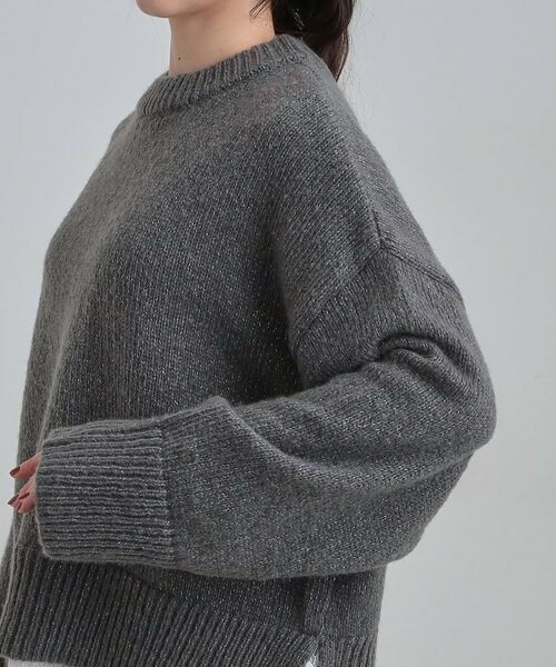 SHOO・LA・RUE / シューラルー ニット・セーター | 【S-LL】インせず着られる 裾レースラメニット | 詳細17