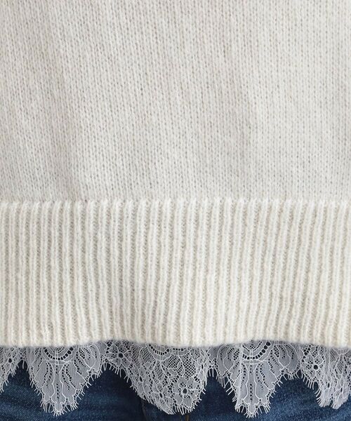 SHOO・LA・RUE / シューラルー ニット・セーター | 【S-LL】インせず着られる 裾レースラメニット | 詳細4
