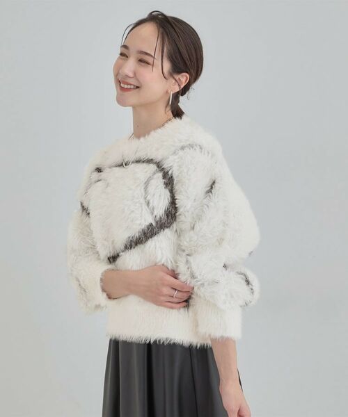 SHOO・LA・RUE / シューラルー ニット・セーター | 【選べる4柄】 ふわふわ ロングフェザーニット | 詳細2