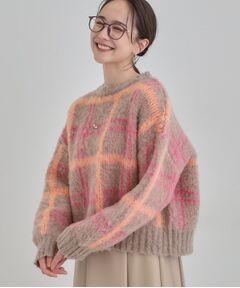 SHOO・LA・RUE / シューラルー ニット・セーター | 【S-LL】チェック柄ふわふわニット