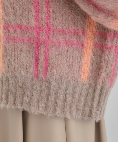 SHOO・LA・RUE / シューラルー ニット・セーター | 【S-LL】チェック柄ふわふわニット | 詳細19