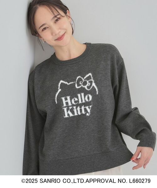SHOO・LA・RUE / シューラルー ニット・セーター | 【HELLO KITTY コラボ】スウェットライクニット(チャコールグレー(414))