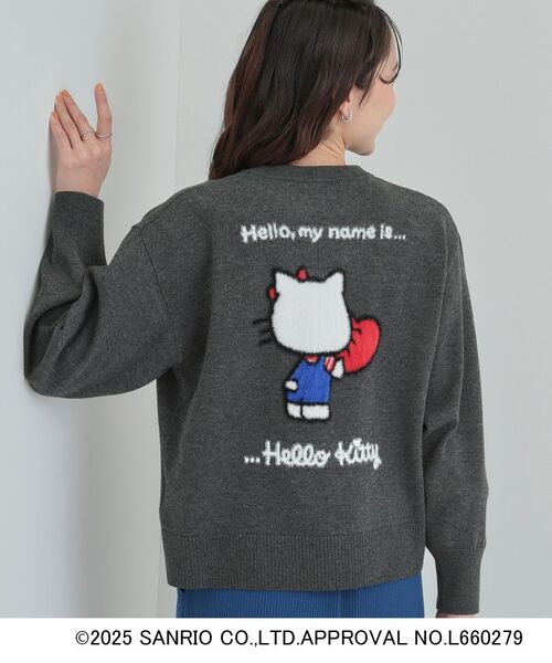SHOO・LA・RUE / シューラルー ニット・セーター | 【HELLO KITTY コラボ】もちもちスウェットライクニット(チャコールグレー(114))