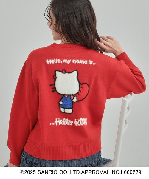SHOO・LA・RUE / シューラルー ニット・セーター | 【HELLO KITTY コラボ】もちもちスウェットライクニット(レッド(162))