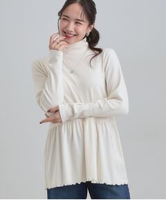 SHOO・LA・RUE / シューラルー チュニック | ペプラムリブトップス