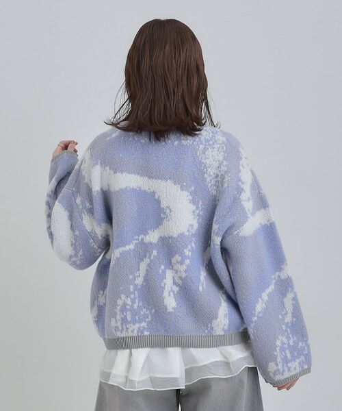 SHOO・LA・RUE / シューラルー カーディガン・ボレロ | 【洗濯機可】柄アソート VネックZIPカーディガン | 詳細14