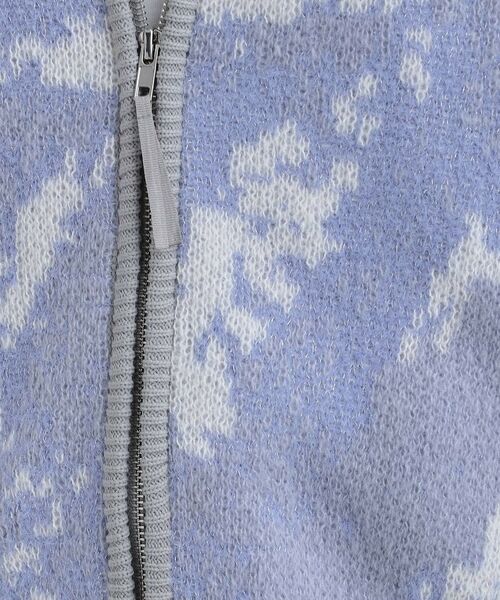 SHOO・LA・RUE / シューラルー カーディガン・ボレロ | 【洗濯機可】柄アソート VネックZIPカーディガン | 詳細16