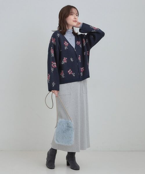 SHOO・LA・RUE / シューラルー カーディガン・ボレロ | 【洗濯機可】柄アソート VネックZIPカーディガン | 詳細19