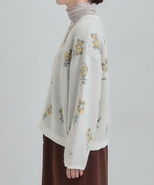 SHOO・LA・RUE / シューラルー カーディガン・ボレロ | 【洗濯機可】柄アソート VネックZIPカーディガン | 詳細26