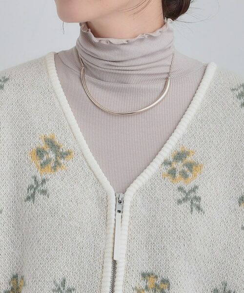 SHOO・LA・RUE / シューラルー カーディガン・ボレロ | 【洗濯機可】柄アソート VネックZIPカーディガン | 詳細28