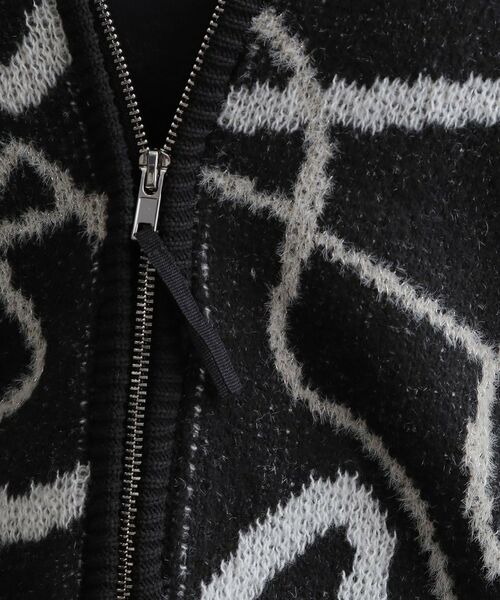 SHOO・LA・RUE / シューラルー カーディガン・ボレロ | 【洗濯機可】柄アソート VネックZIPカーディガン | 詳細8