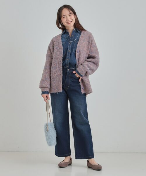 SHOO・LA・RUE / シューラルー カーディガン・ボレロ | ブークレカラーVネックカーディガン | 詳細15