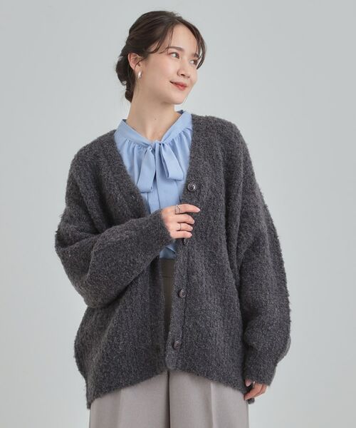 SHOO・LA・RUE / シューラルー カーディガン・ボレロ | ブークレカラーVネックカーディガン | 詳細5