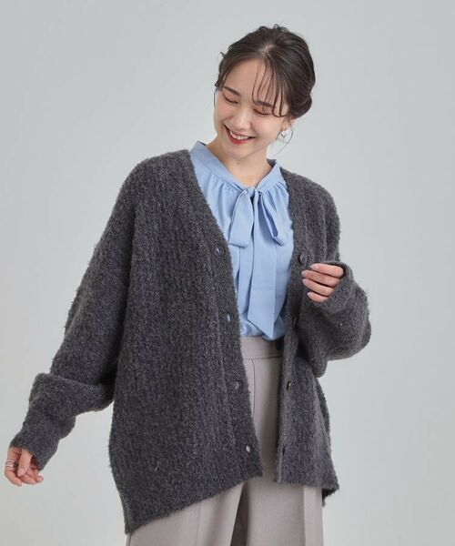 SHOO・LA・RUE / シューラルー カーディガン・ボレロ | ブークレカラーVネックカーディガン | 詳細6