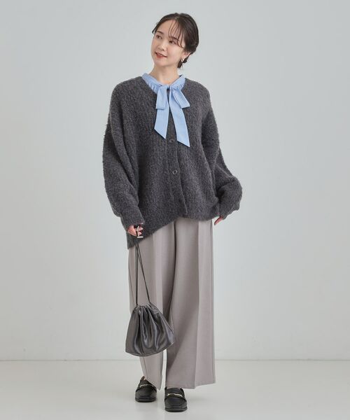 SHOO・LA・RUE / シューラルー カーディガン・ボレロ | ブークレカラーVネックカーディガン | 詳細7