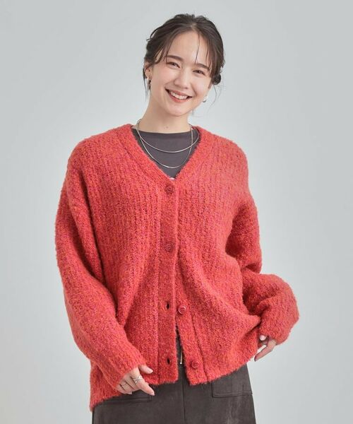 SHOO・LA・RUE / シューラルー カーディガン・ボレロ | ブークレカラーVネックカーディガン | 詳細9