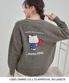 SHOO・LA・RUE / シューラルー カーディガン・ボレロ | 【HELLO KITTY コラボ】Vネックジャカードカーディガン