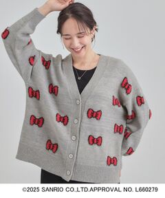 SHOO・LA・RUE / シューラルー カーディガン・ボレロ | 【HELLO KITTY コラボ】Vネックジャカードカーディガン