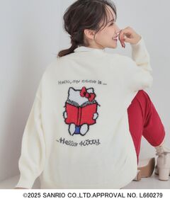 SHOO・LA・RUE / シューラルー カーディガン・ボレロ | 【HELLO KITTY コラボ】Vネックジャカードカーディガン