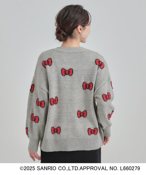 SHOO・LA・RUE / シューラルー カーディガン・ボレロ | 【HELLO KITTY コラボ】Vネックジャカードカーディガン | 詳細2