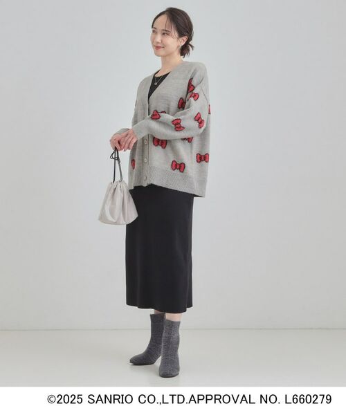 SHOO・LA・RUE / シューラルー カーディガン・ボレロ | 【HELLO KITTY コラボ】Vネックジャカードカーディガン | 詳細3