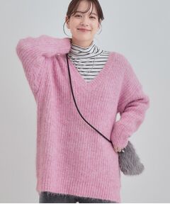 SHOO・LA・RUE / シューラルー チュニック | ふわふわタッチ Vネックニットチュニック