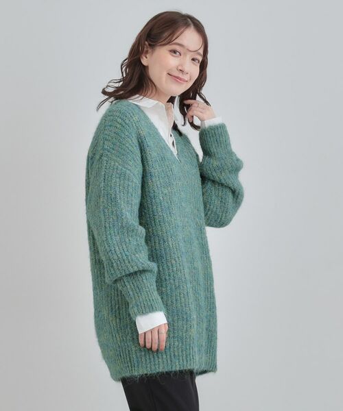 SHOO・LA・RUE / シューラルー チュニック | ふわふわタッチ Vネックニットチュニック | 詳細14