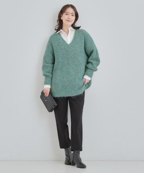 SHOO・LA・RUE / シューラルー チュニック | ふわふわタッチ Vネックニットチュニック | 詳細15