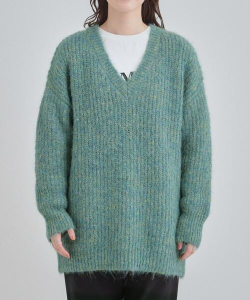 SHOO・LA・RUE / シューラルー チュニック | ふわふわタッチ Vネックニットチュニック | 詳細17