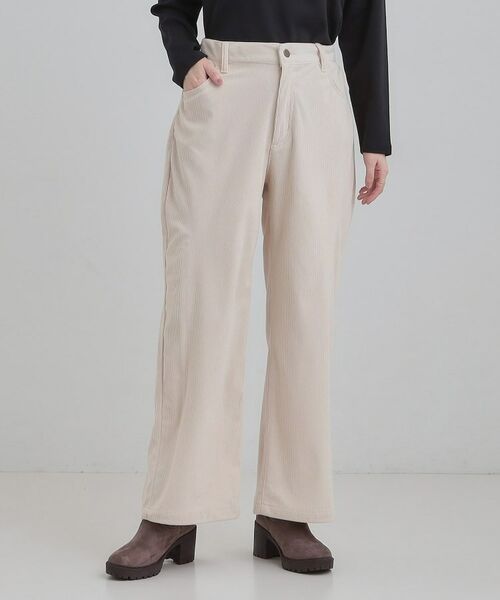 SHOO・LA・RUE / シューラルー パンツ | コーデュロイ ワイドストレートパンツ | 詳細1