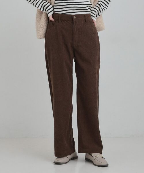 SHOO・LA・RUE / シューラルー パンツ | コーデュロイ ワイドストレートパンツ | 詳細10