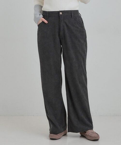 SHOO・LA・RUE / シューラルー パンツ | コーデュロイ ワイドストレートパンツ | 詳細6