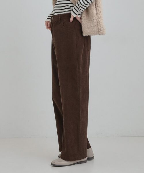 SHOO・LA・RUE / シューラルー パンツ | コーデュロイ ワイドストレートパンツ | 詳細9