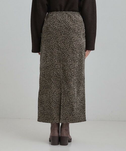 SHOO・LA・RUE / シューラルー ロング・マキシ丈スカート | 【あったか】両面起毛 ベロアレオパード柄スカート | 詳細11