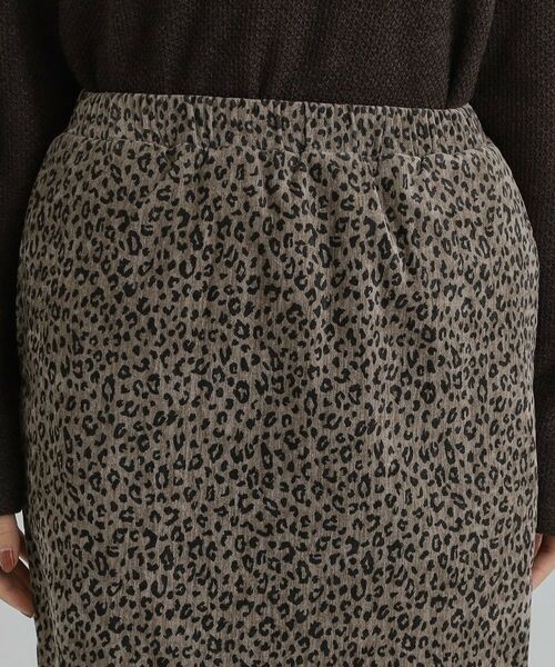 SHOO・LA・RUE / シューラルー ロング・マキシ丈スカート | 【あったか】両面起毛 ベロアレオパード柄スカート | 詳細12