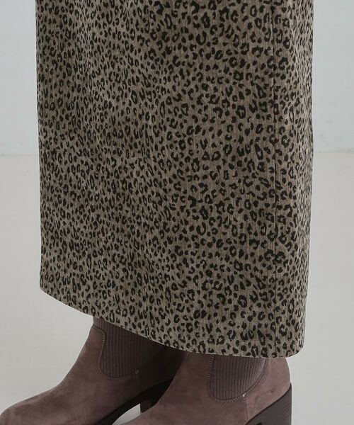 SHOO・LA・RUE / シューラルー ロング・マキシ丈スカート | 【あったか】両面起毛 ベロアレオパード柄スカート | 詳細15