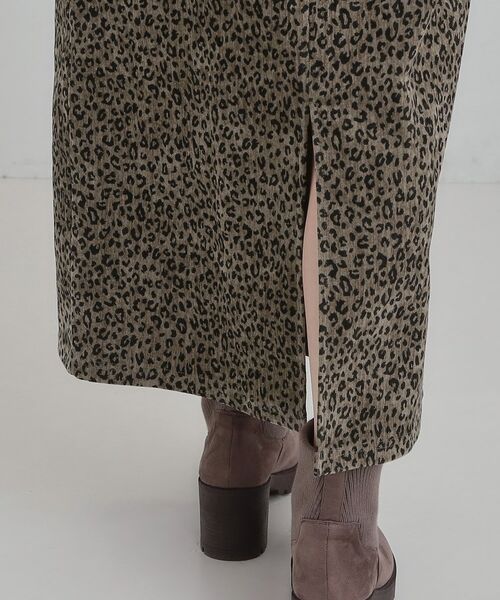 SHOO・LA・RUE / シューラルー ロング・マキシ丈スカート | 【あったか】両面起毛 ベロアレオパード柄スカート | 詳細16