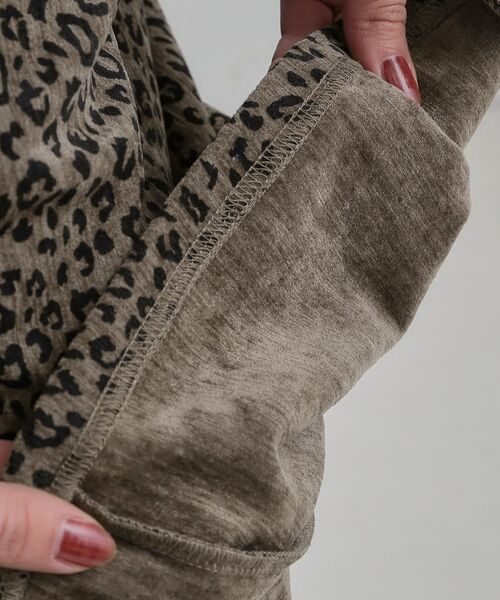 SHOO・LA・RUE / シューラルー ロング・マキシ丈スカート | 【あったか】両面起毛 ベロアレオパード柄スカート | 詳細17